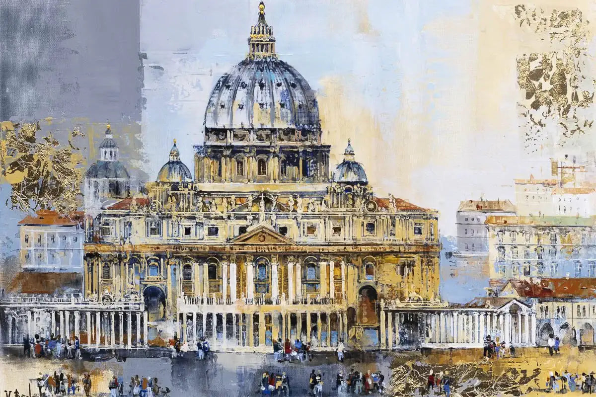 Day in Rome - Original - SOLD by artist Veronika Benoni - Wyecliffe Galleries