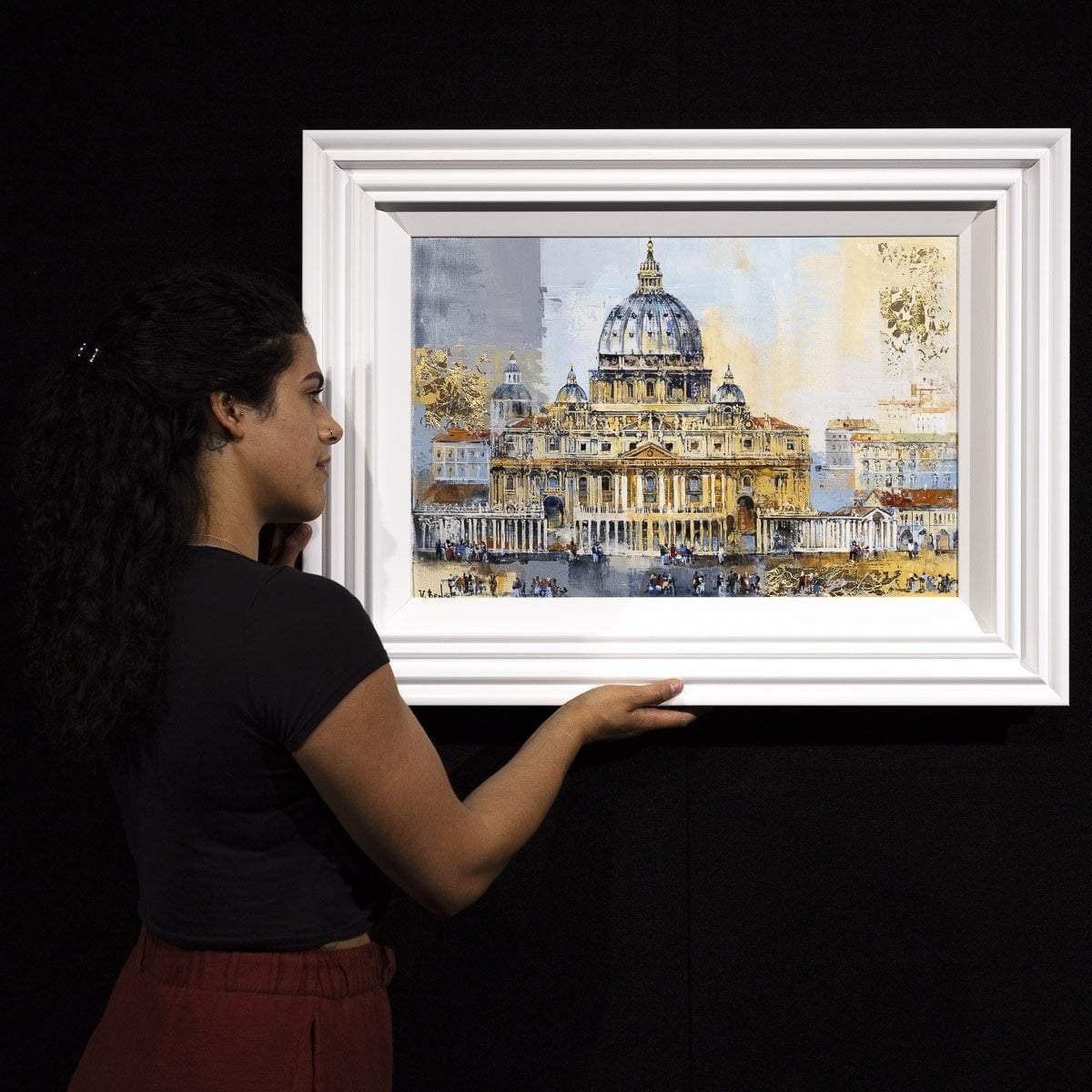 Day in Rome - Original - SOLD by artist Veronika Benoni - Wyecliffe Galleries