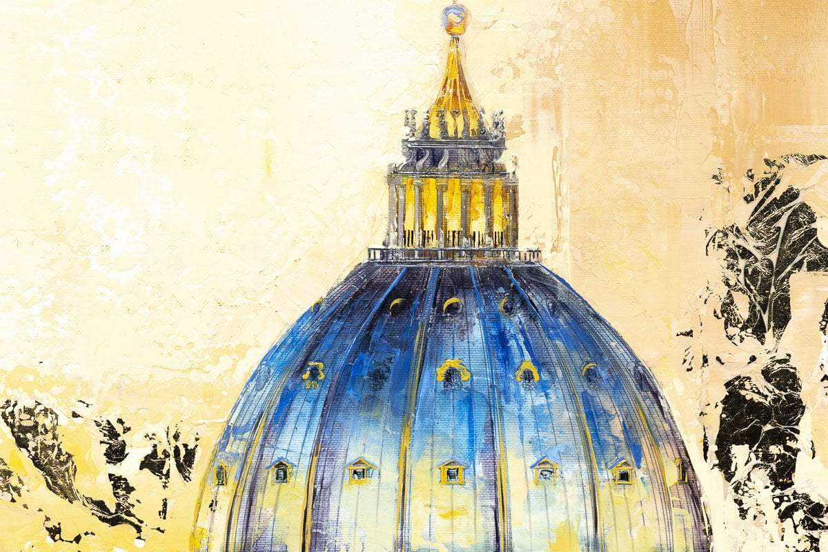 Evening at St Pauls - Original - SOLD by artist Veronika Benoni - Wyecliffe Galleries