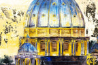 Evening at St Pauls - Original - SOLD by artist Veronika Benoni - Wyecliffe Galleries