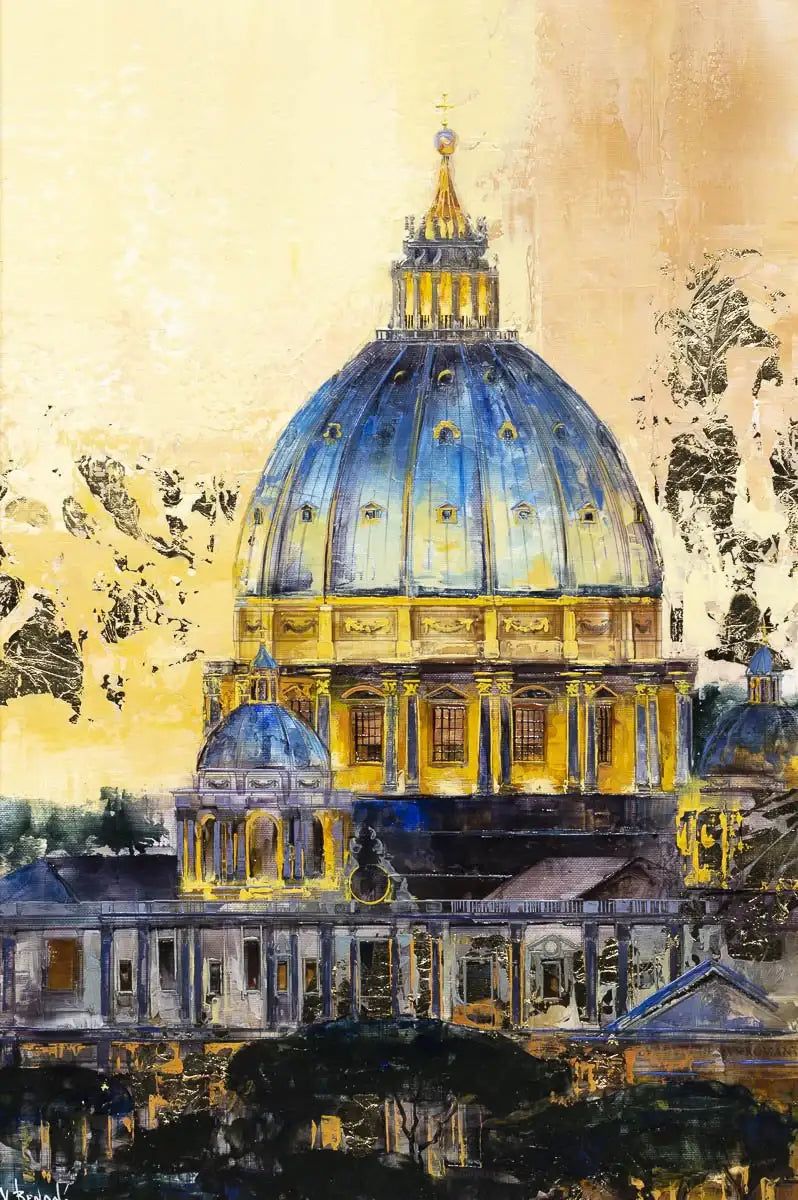 Evening at St Pauls - Original - SOLD by artist Veronika Benoni - Wyecliffe Galleries