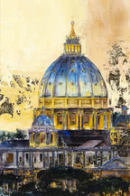 Evening at St Pauls - Original - SOLD by artist Veronika Benoni - Wyecliffe Galleries