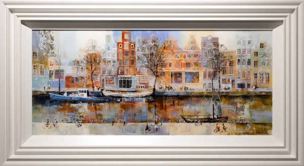 Evening in Amsterdam - SOLD by artist Veronika Benoni - Wyecliffe Galleries