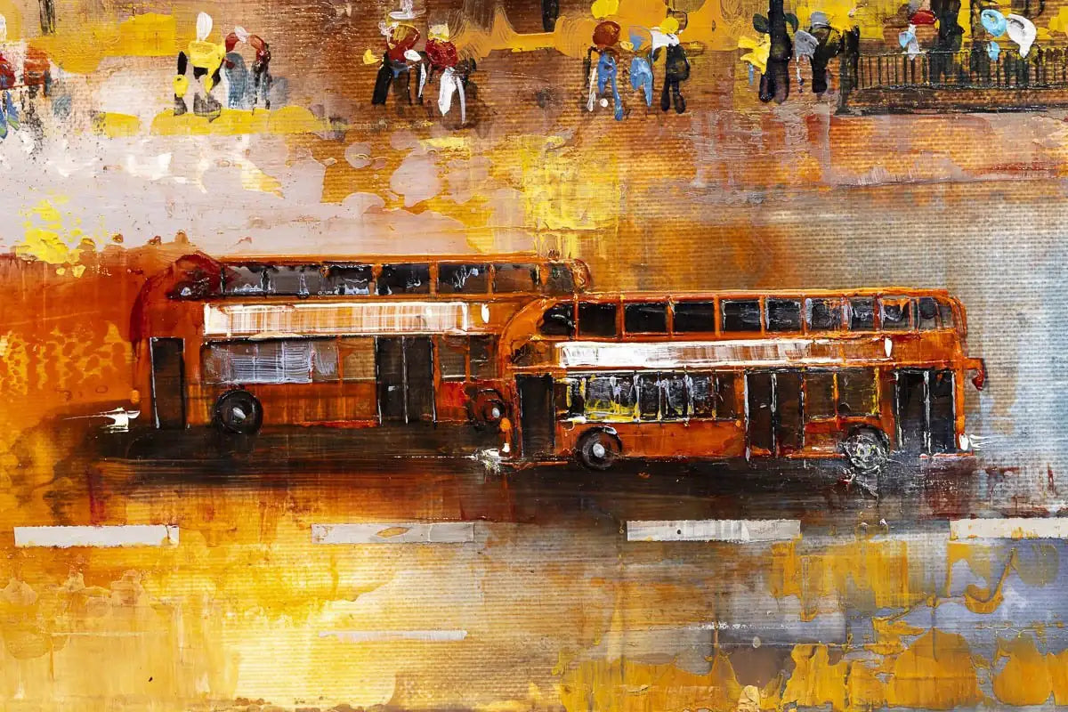 Evening in London - Original - SOLD by artist Veronika Benoni - Wyecliffe Galleries