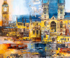 Evening in London - Original - SOLD by artist Veronika Benoni - Wyecliffe Galleries
