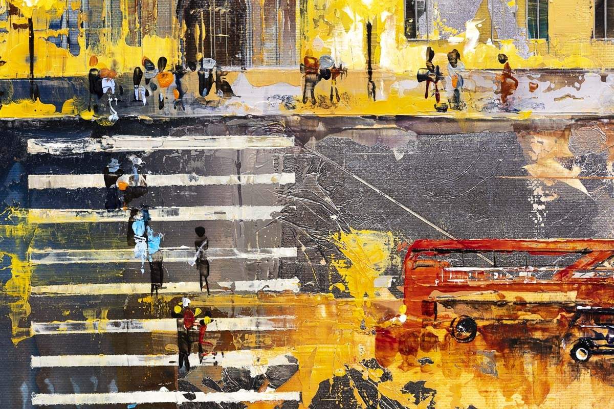 Evening in London - Original - SOLD by artist Veronika Benoni - Wyecliffe Galleries