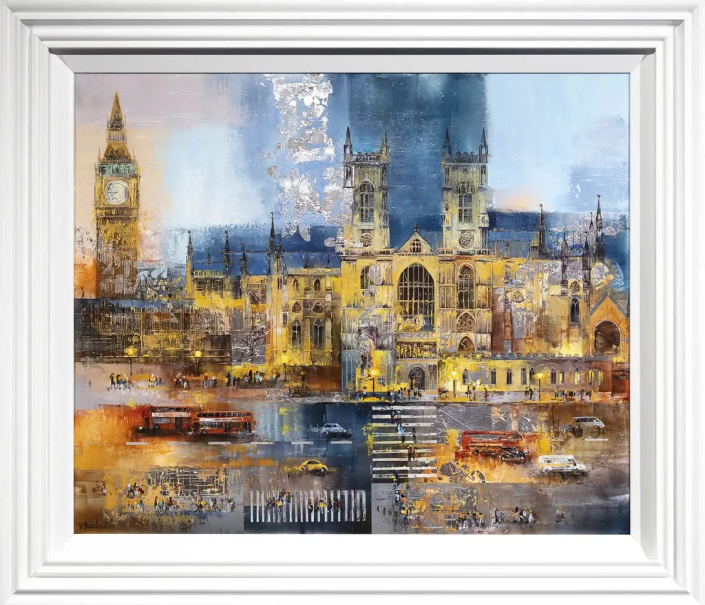 Evening in London - Original - SOLD by artist Veronika Benoni - Wyecliffe Galleries