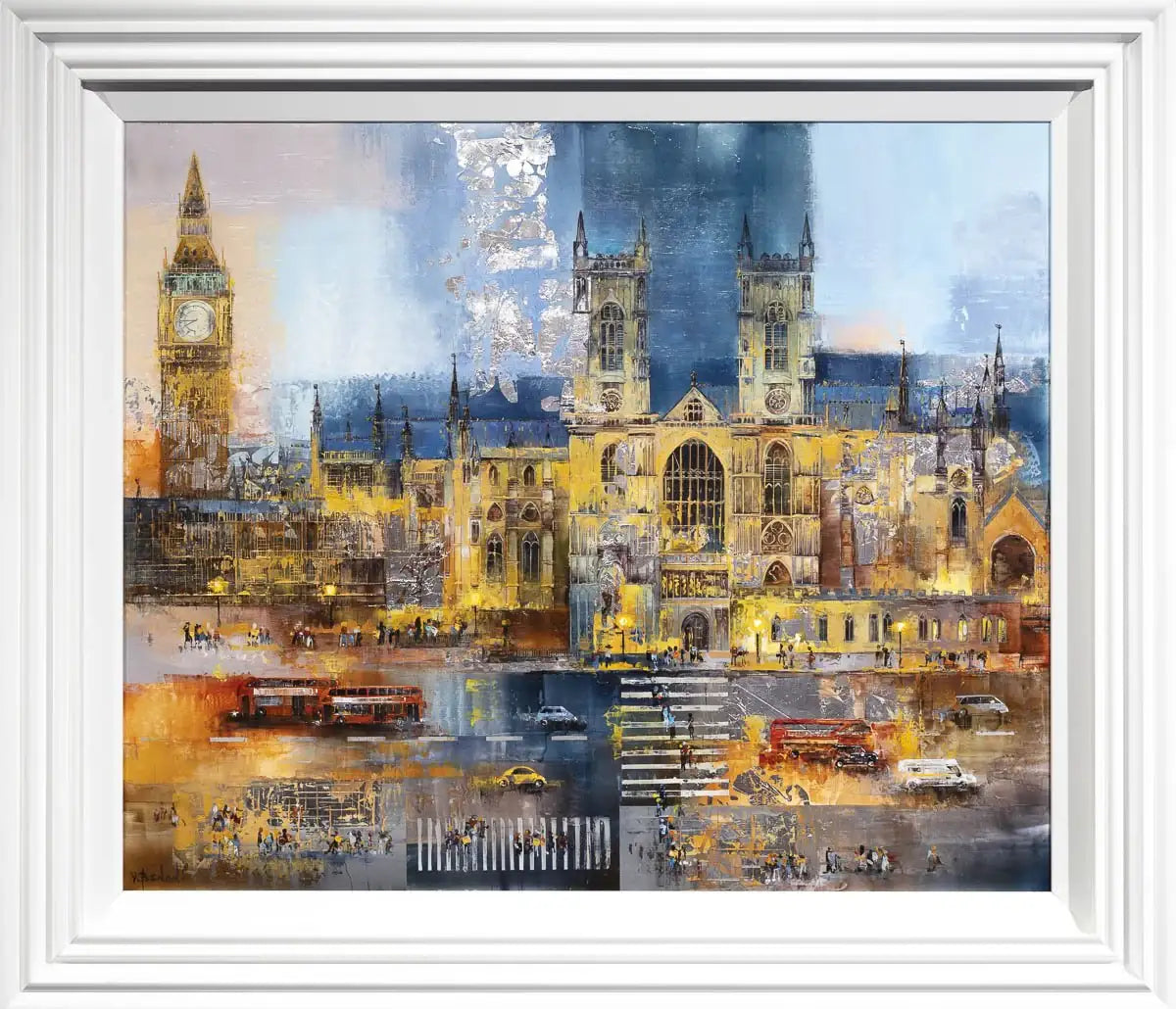 Evening in London - Original - SOLD by artist Veronika Benoni - Wyecliffe Galleries
