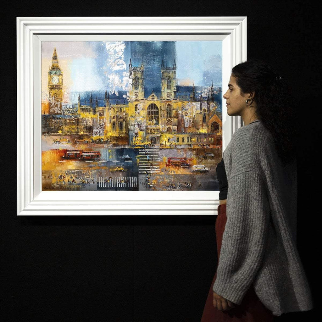 Evening in London - Original - SOLD by artist Veronika Benoni - Wyecliffe Galleries
