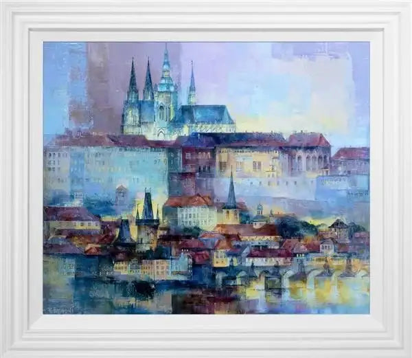 Evening Prague - Original - SOLD by artist Veronika Benoni - Wyecliffe Galleries