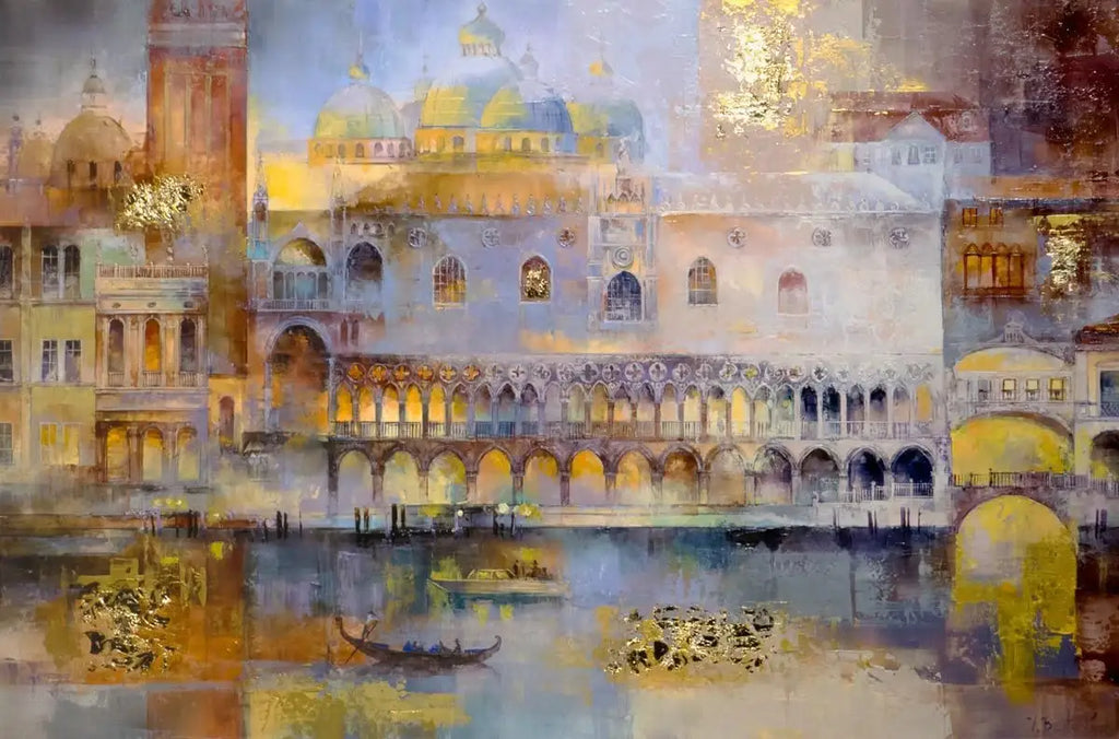 Evening Venice - SOLD by artist Veronika Benoni - Wyecliffe Galleries