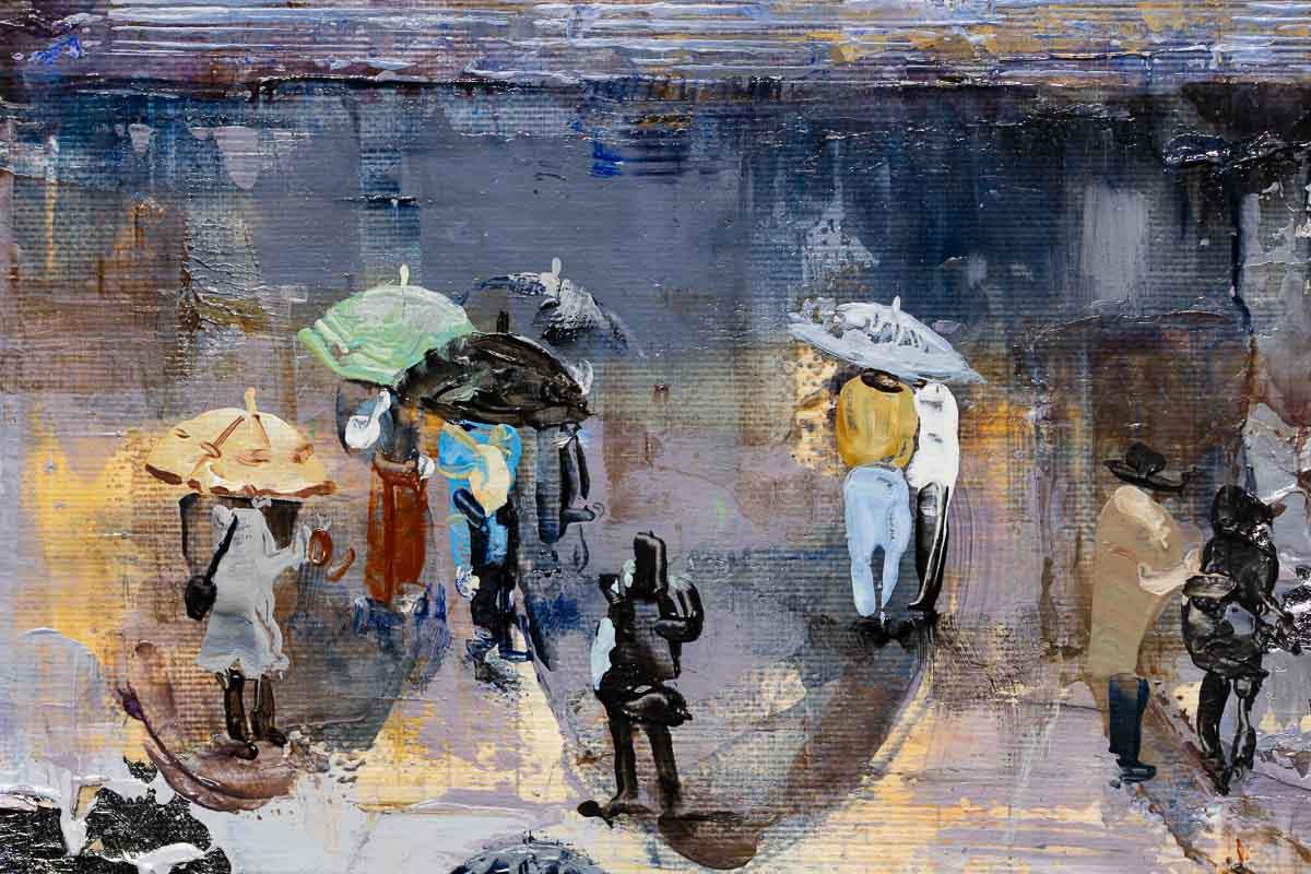 Evenings at Notre Dame - Original - SOLD by artist Veronika Benoni - Wyecliffe Galleries