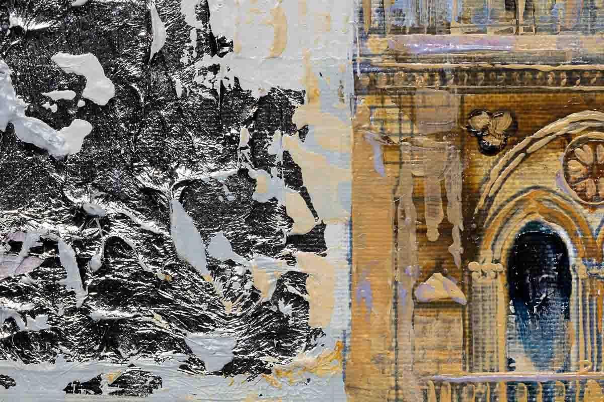 Evenings at Notre Dame - Original - SOLD by artist Veronika Benoni - Wyecliffe Galleries