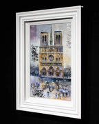Evenings at Notre Dame - Original - SOLD by artist Veronika Benoni - Wyecliffe Galleries