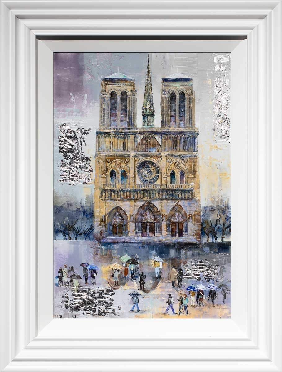 Evenings at Notre Dame - Original - SOLD by artist Veronika Benoni - Wyecliffe Galleries