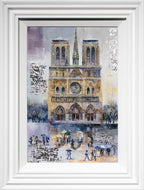Evenings at Notre Dame - Original - SOLD by artist Veronika Benoni - Wyecliffe Galleries