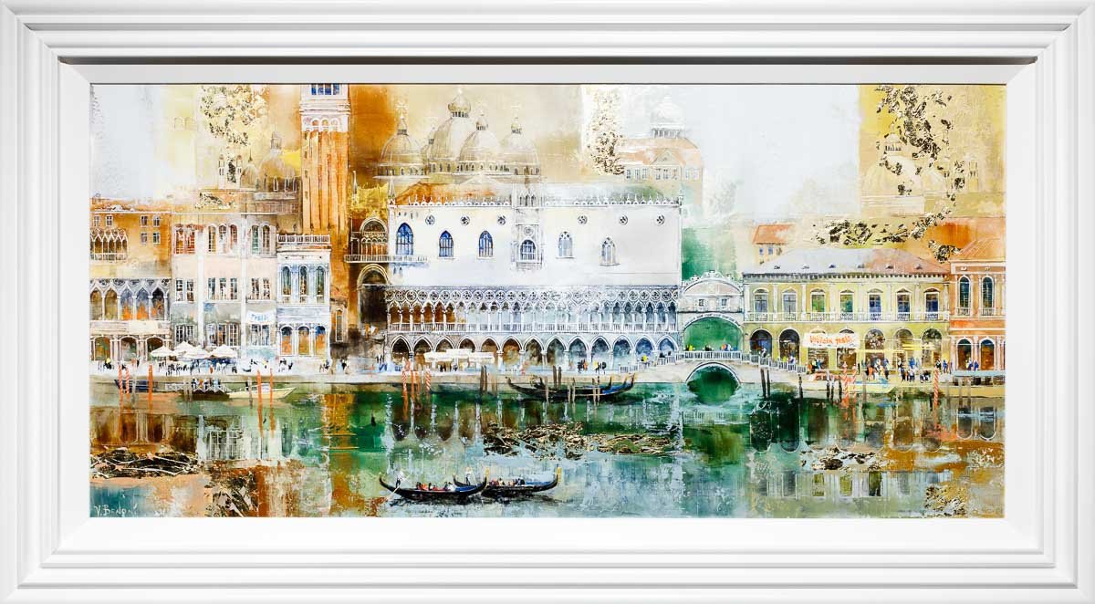 Grand Canal, Venice - Original Veronika Benoni Framed