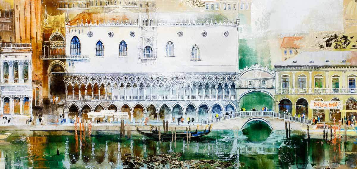 Grand Canal, Venice - Original - SOLD by artist Veronika Benoni - Wyecliffe Galleries