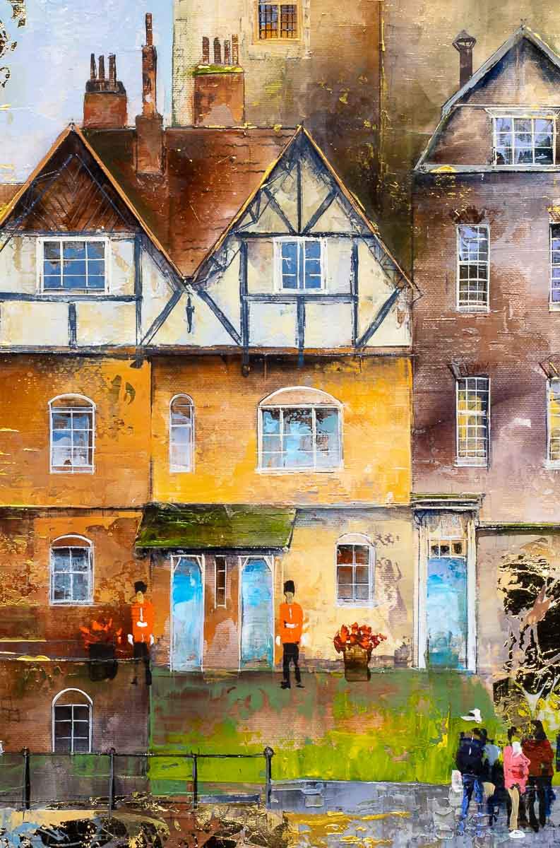 Guarding Her Majesty - Original - SOLD by artist Veronika Benoni - Wyecliffe Galleries