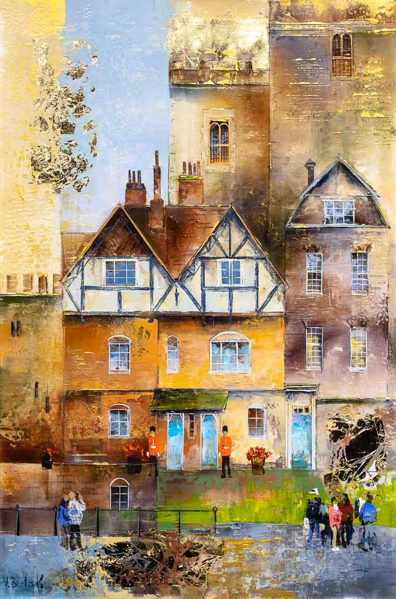 Guarding Her Majesty - Original - SOLD by artist Veronika Benoni - Wyecliffe Galleries