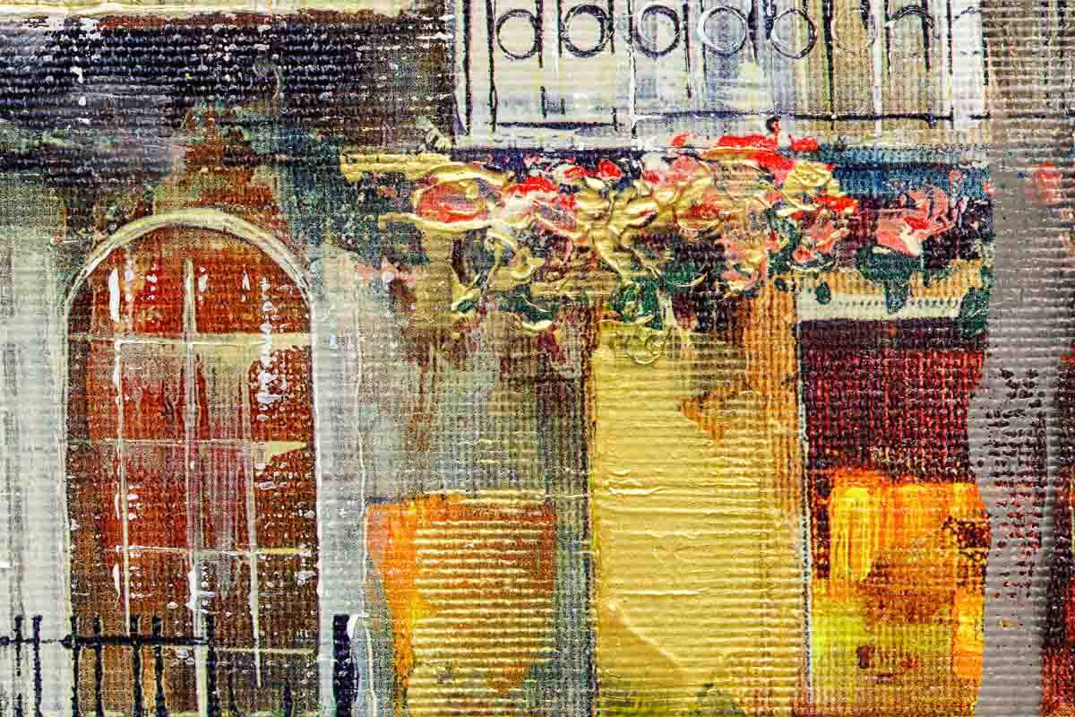 High Street Stroll - Original - SOLD by artist Veronika Benoni - Wyecliffe Galleries