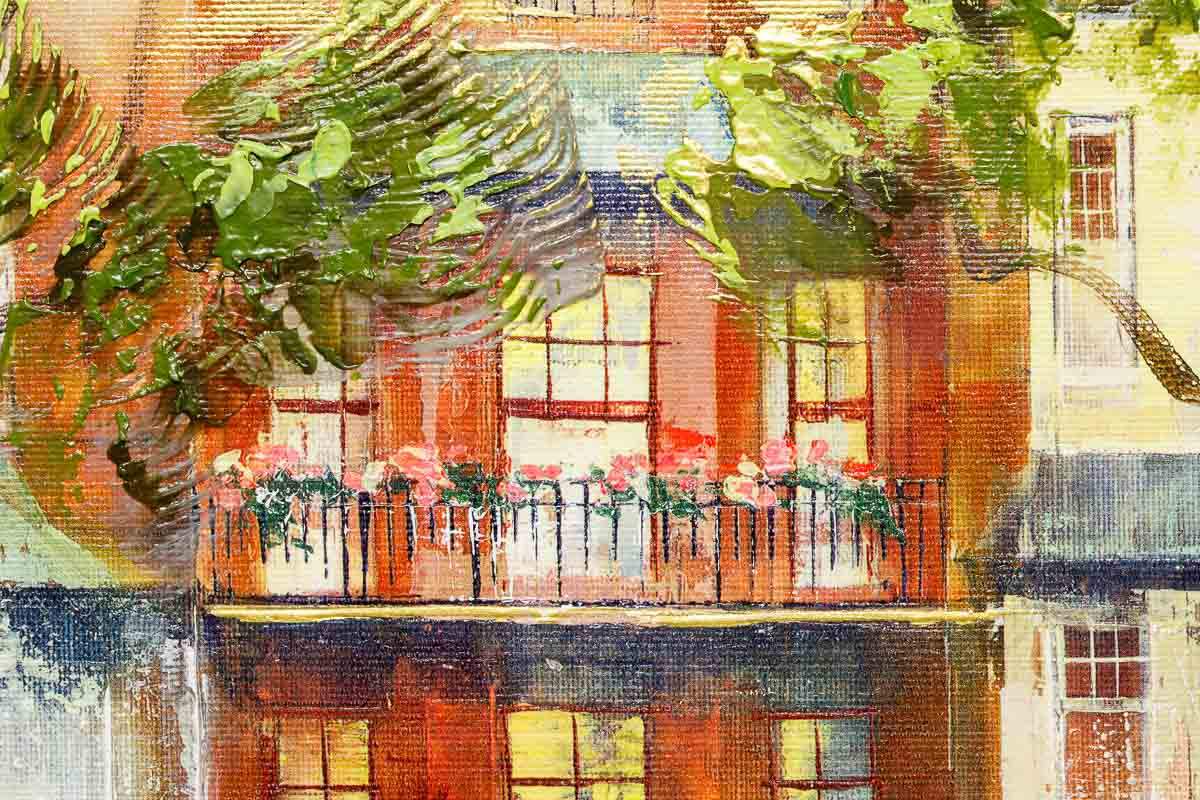 High Street Stroll - Original - SOLD by artist Veronika Benoni - Wyecliffe Galleries