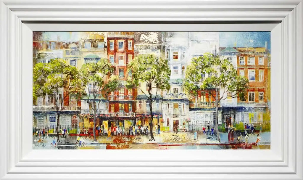 High Street Stroll - Original - SOLD by artist Veronika Benoni - Wyecliffe Galleries