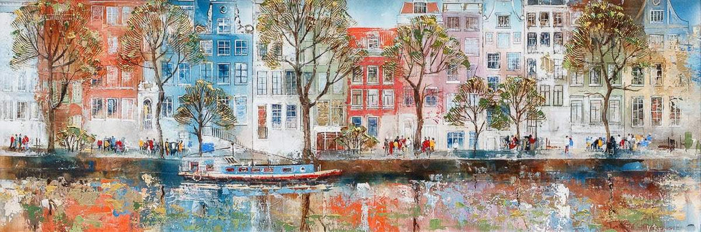 Lazy Day in Amsterdam - Original - SOLD by artist Veronika Benoni - Wyecliffe Galleries