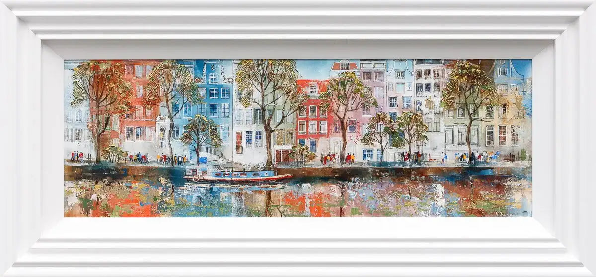 Lazy Day in Amsterdam - Original - SOLD by artist Veronika Benoni - Wyecliffe Galleries