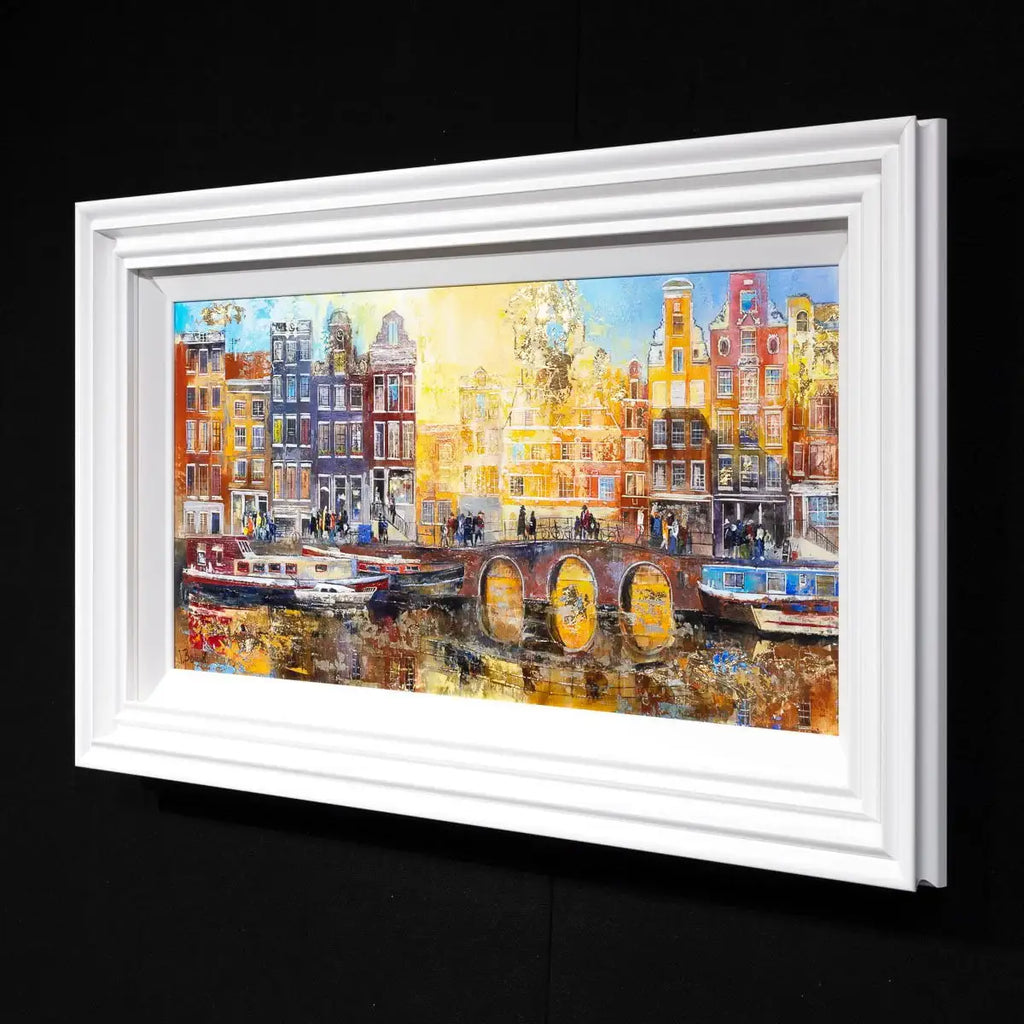 Life in Amsterdam - Original - SOLD by artist Veronika Benoni - Wyecliffe Galleries