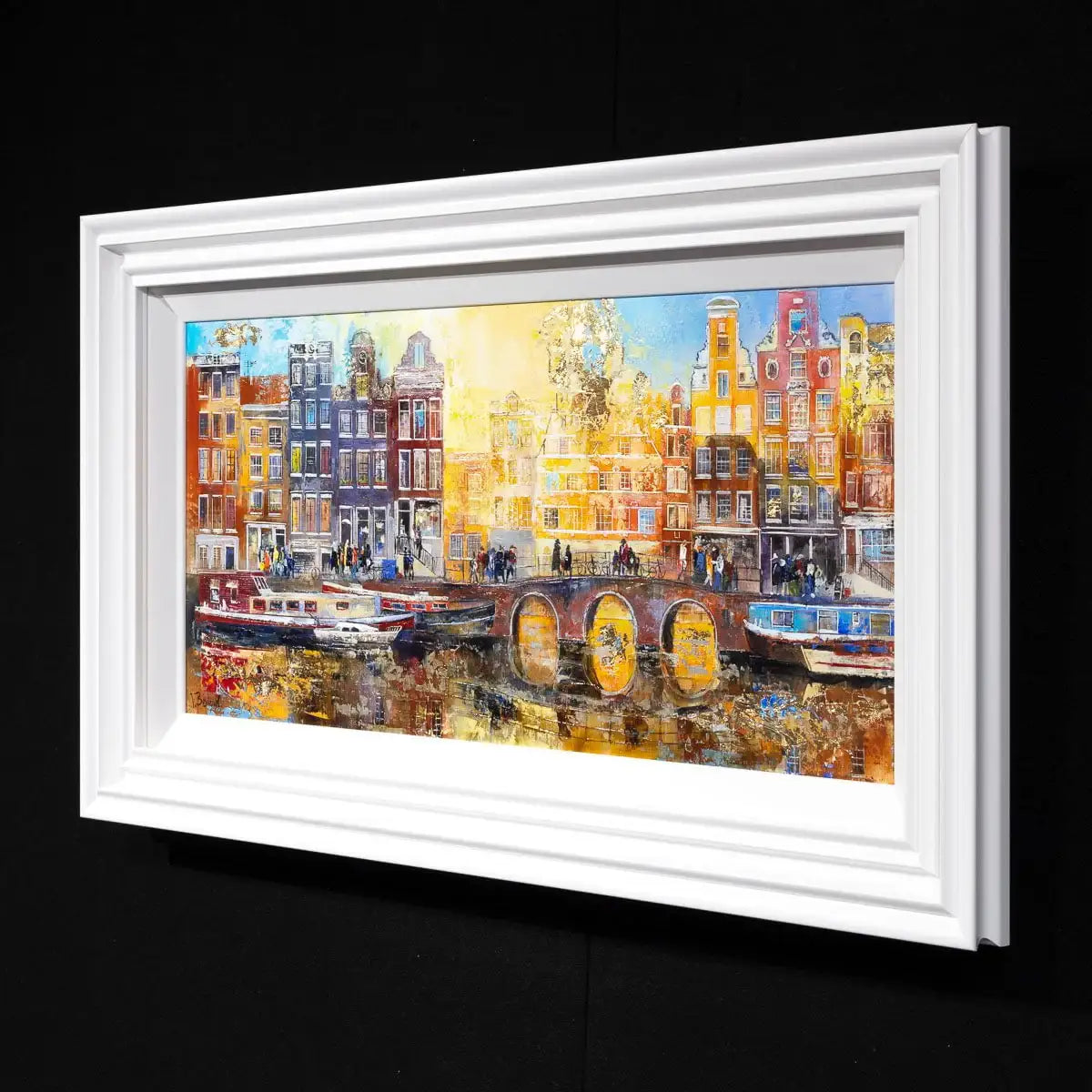 Life in Amsterdam - Original - SOLD by artist Veronika Benoni - Wyecliffe Galleries