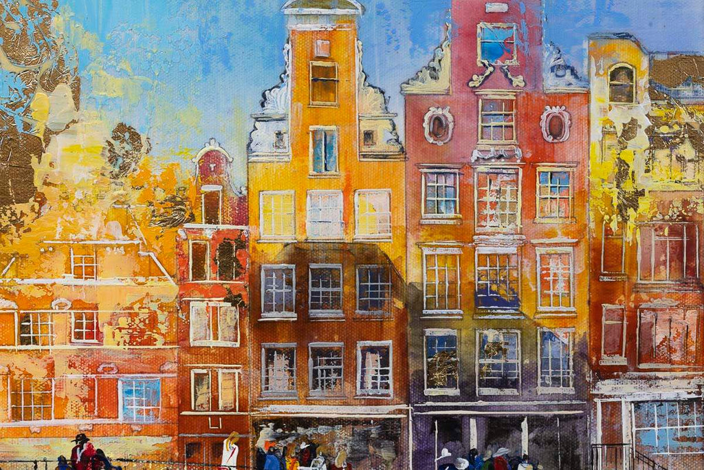 Life in Amsterdam - Original - SOLD by artist Veronika Benoni - Wyecliffe Galleries