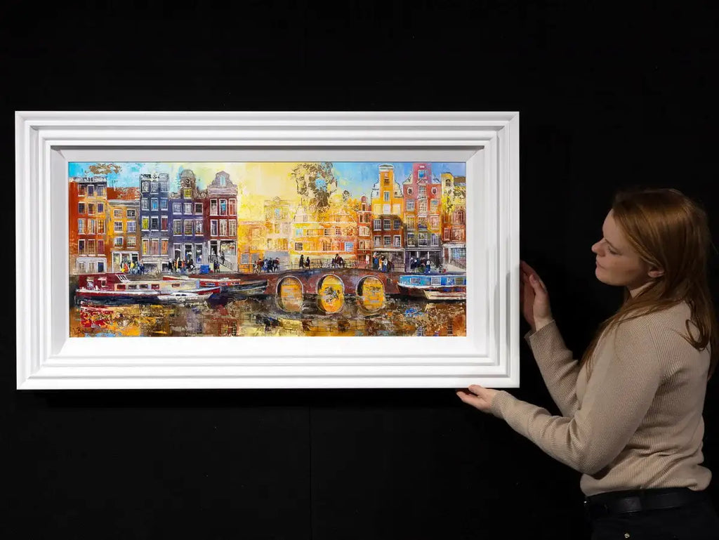 Life in Amsterdam - Original - SOLD by artist Veronika Benoni - Wyecliffe Galleries
