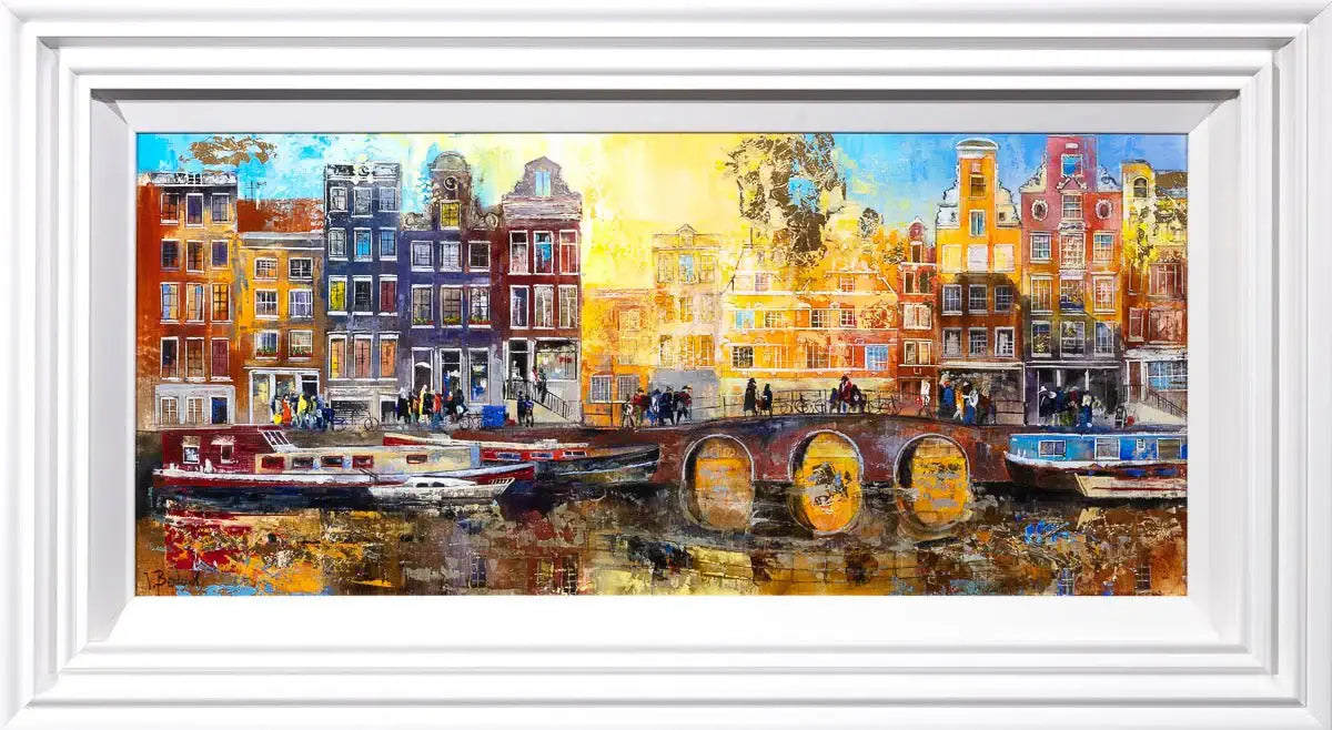 Life in Amsterdam - Original - SOLD by artist Veronika Benoni - Wyecliffe Galleries