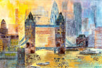 London Bridge - Original - SOLD by artist Veronika Benoni - Wyecliffe Galleries