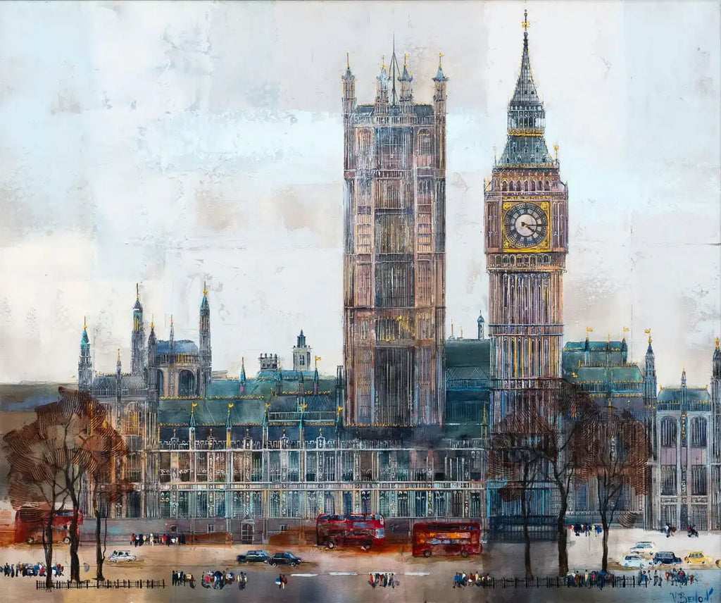 London Days - Original by artist Veronika Benoni - Wyecliffe Galleries