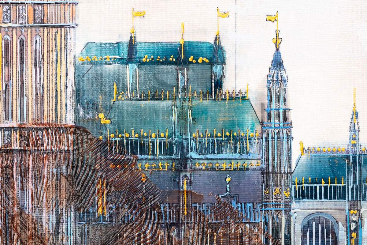 London Days - Original by artist Veronika Benoni - Wyecliffe Galleries