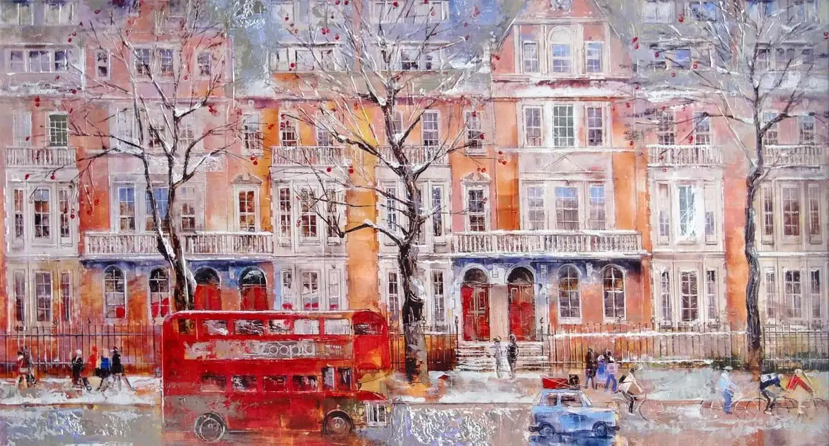 London in Winter - SOLD by artist Veronika Benoni - Wyecliffe Galleries