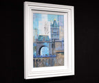 London Silver Rain - Original - SOLD by artist Veronika Benoni - Wyecliffe Galleries