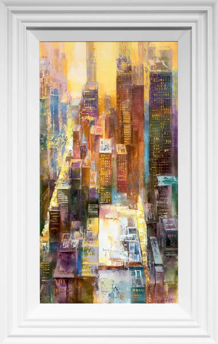 Manhattan Skyline - SOLD by artist Veronika Benoni - Wyecliffe Galleries