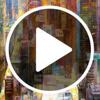 Manhattan Skyline - SOLD by artist Veronika Benoni - Wyecliffe Galleries