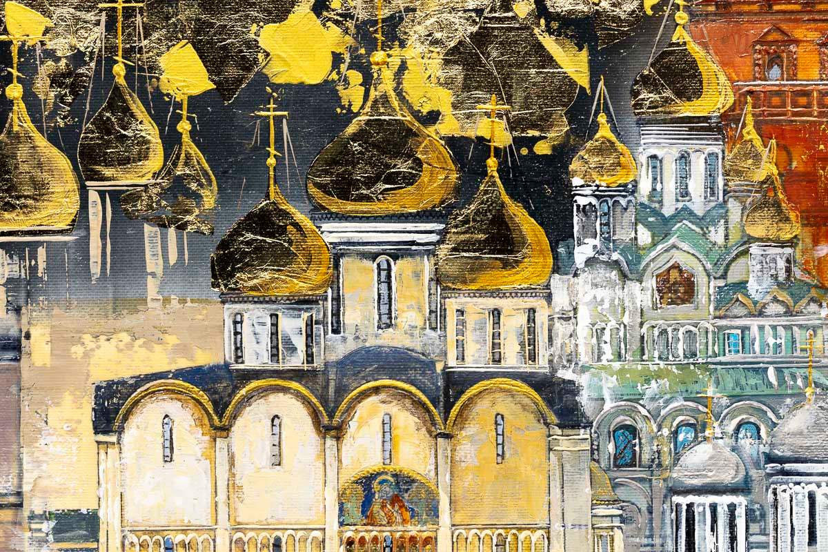 Moments in Moscow - Original - SOLD by artist Veronika Benoni - Wyecliffe Galleries