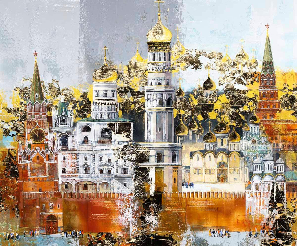 Moments in Moscow - Original - SOLD by artist Veronika Benoni - Wyecliffe Galleries