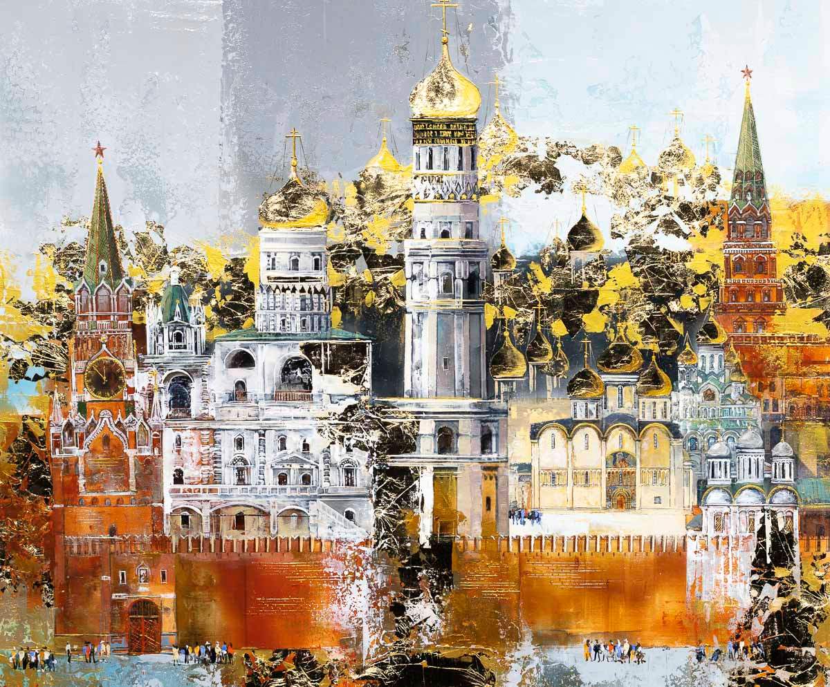 Moments in Moscow - Original - SOLD by artist Veronika Benoni - Wyecliffe Galleries