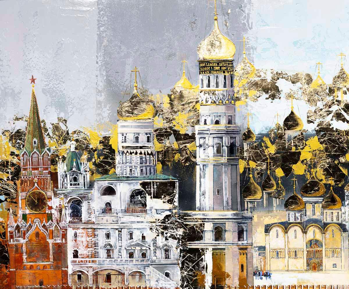 Moments in Moscow - Original - SOLD by artist Veronika Benoni - Wyecliffe Galleries