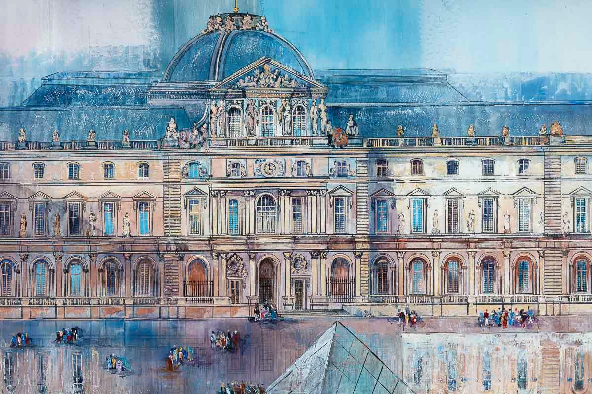 Musée du Louvre - Original by artist Veronika Benoni - Wyecliffe Galleries