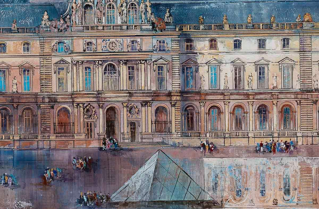 Musée du Louvre - Original by artist Veronika Benoni - Wyecliffe Galleries