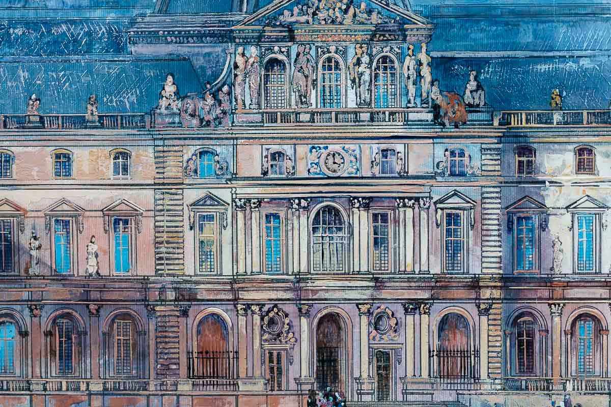 Musée du Louvre - Original by artist Veronika Benoni - Wyecliffe Galleries