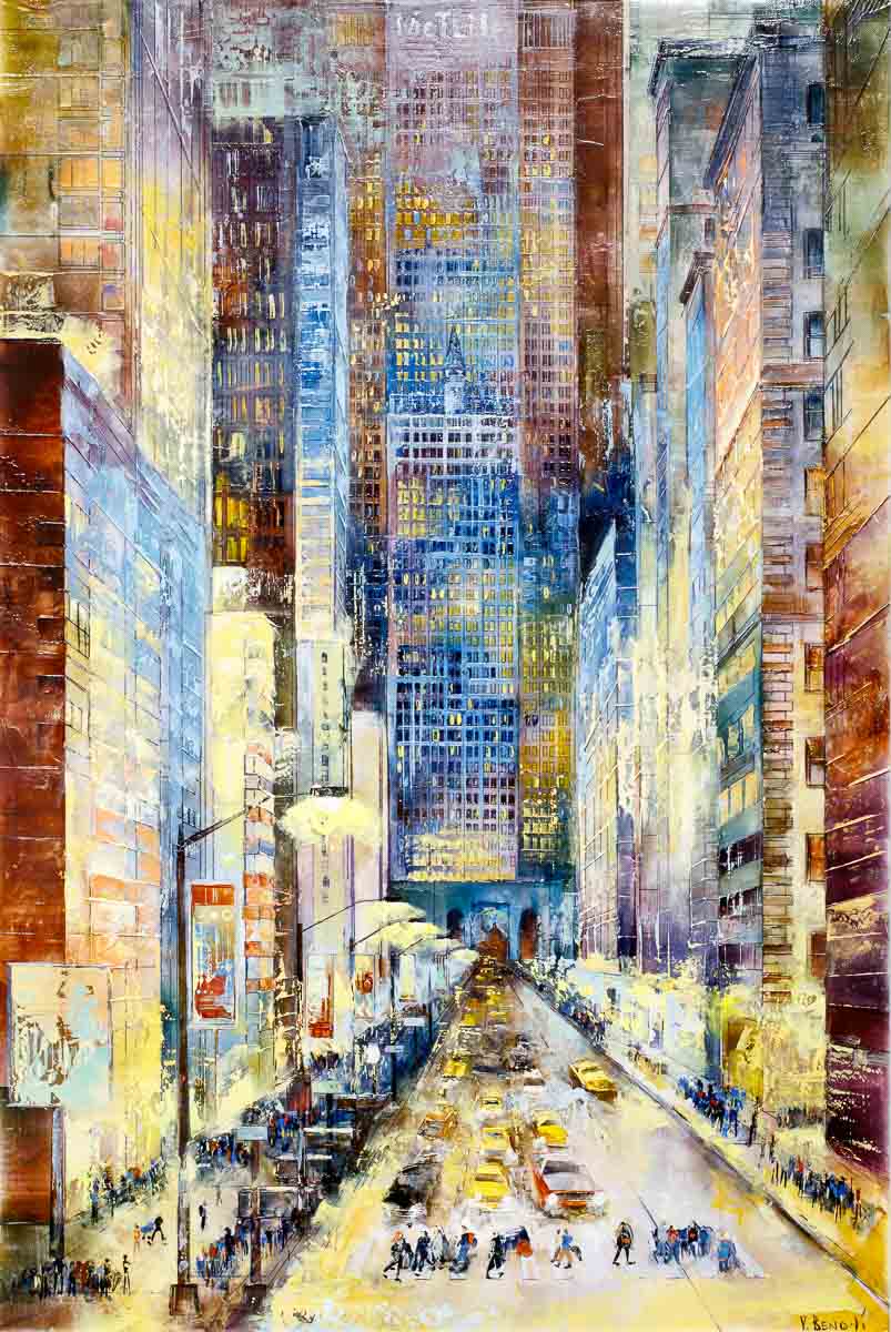 New York, New York - Original Veronika Benoni Framed