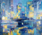 Night City - SOLD by artist Veronika Benoni - Wyecliffe Galleries